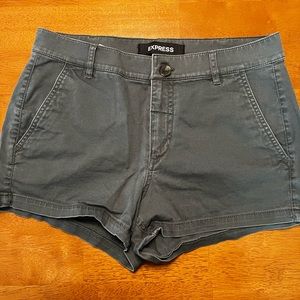 Express Hunter Green Shorts